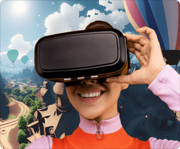 View generated image in a VR headset